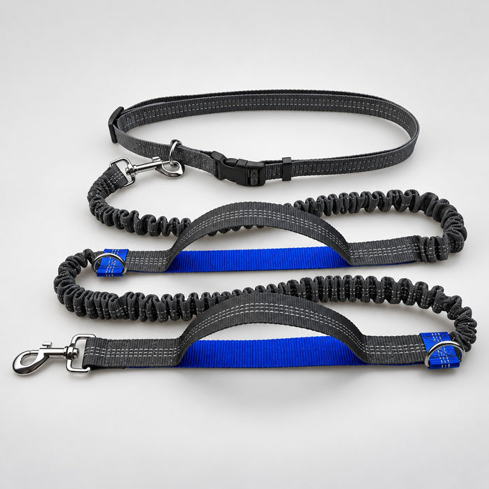 Hardloop-looplijn blauw