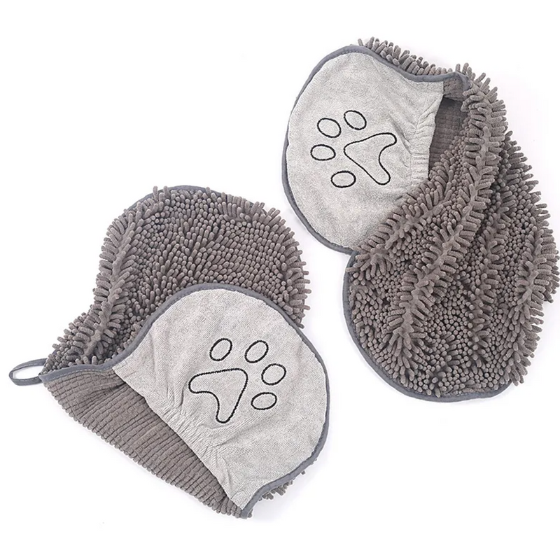 Sneldrogende hondenhanddoek met handvakken